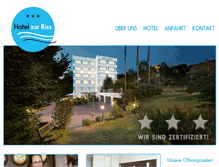 Tablet Screenshot of hotel-zur-riss.de